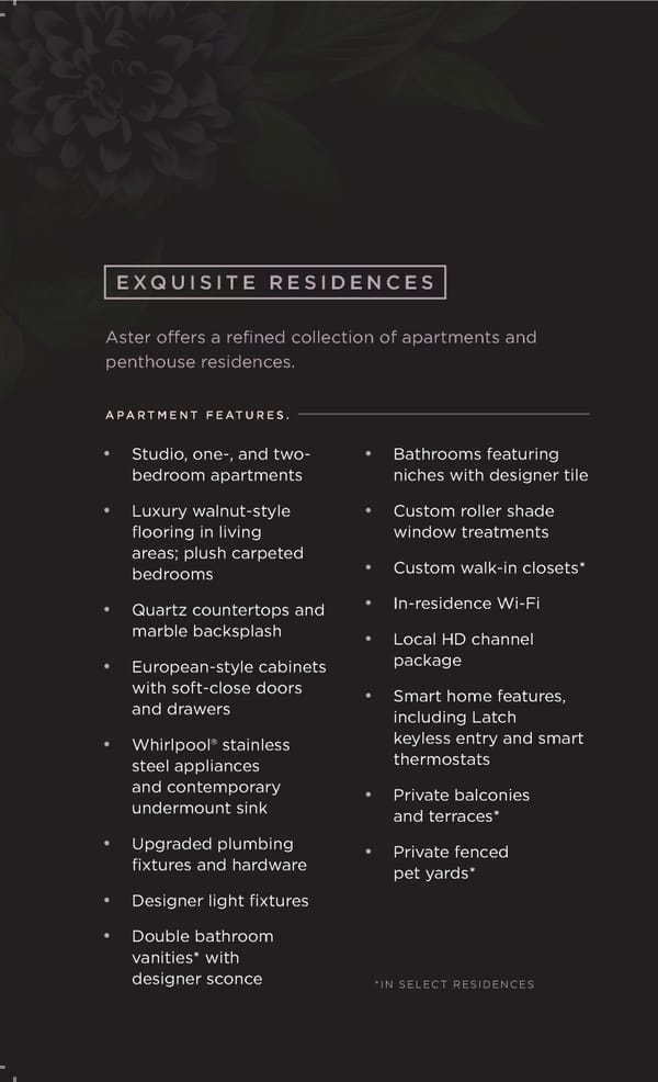 Aster | Toll Brothers Interactive Presentation - Page 10